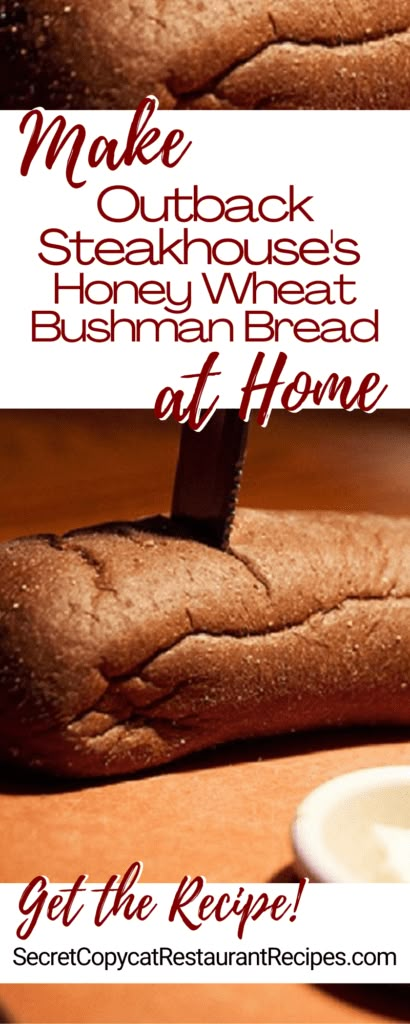 Steakhouse Bread Recipe, Bushman Bread, Outback Bread, Outback Recipes, Brown Bread Recipe, Steakhouse Recipes, Honey Wheat Bread, Wheat Bread Recipe, Bread Maker Recipes