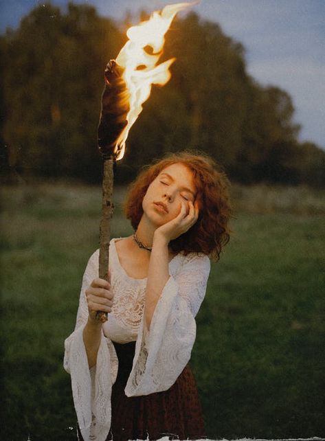 Woman With Eyes Closed, Ghost Of Christmas Present, Portrait Of Woman, Portrait Photos, Fire Art, Outdoor Photoshoot, Best Portraits, Eyes Closed, Photoshoot Concept