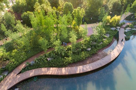 Lake Design, Landscape Architecture Plan, Wetland Park, Urban Landscape Design, Design Institute, Park Landscape, Landscape Architecture Design, River Bank, Lake Landscape