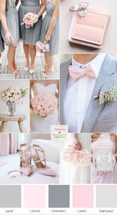 Grey and Pink Wedding Colour Schemes | http://itakeyou.co.uk Grey And Pink Wedding, Wedding Colour Schemes, Pink And Gray Wedding, Pink Wedding Color Scheme, Pink And Grey Wedding, Grey Wedding Theme, Wedding Color Scheme, Pink Wedding Colors, 2025 Wedding