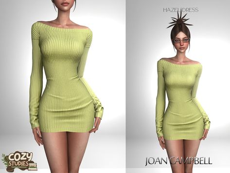 The Sims Resource - HAZEL DRESS The Sims 4 Cc Elder Clothes, Sims4 Cc Thesimsresource, The Sims 4 Mods The Sims Resource Clothes, Sims 4 Long Sleeve Dress, Sims4 Formal Cc, Joan Campbell Sims 4 Cc, Sims 4 Dress Cc Short, Sims 4 Beauty Cc, Sims 4 Simpliciaty Cc