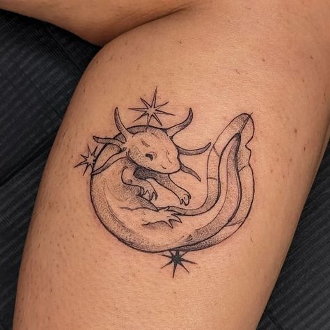 Ajolote Traditional Axolotl Tattoo, Axotl Tattoo, Axolotl Tattoo Design, Axolotl Tattoo, Tattoo Planning, Print Making Designs, Desenho Tattoo, Aesthetic Tattoo, Piercing Tattoo