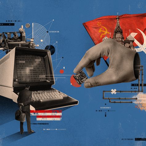 Cold War collage Digital Art editorial ILLUSTRATION magazine mexico Wired Collage Artwork, Collage Poster, Collage Illustration, Collage Design, The Secret History, Editorial Illustration, College Art, Graphic Design Posters, Digital Collage