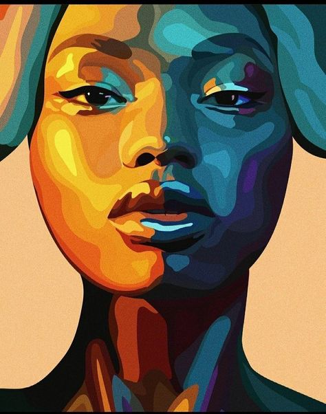 Pop Art Faces Woman, Pop Art Portraits Faces, Abstract Woman Painting Faces, Abstract Portrait Painting Faces, Vector Art Portrait, Digital Art Software, Corel Painter, Abstract Face Art, Pop Art Portraits