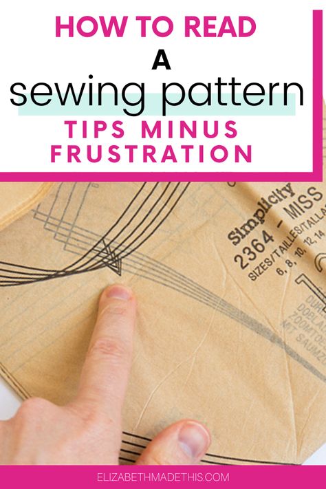 Sewing With Patterns Tips, Interesting Sewing Patterns, How To Sew Using A Pattern, How To Read A Pattern Sewing, Learn To Sew Patterns, How To Use Patterns Sewing, How To Read Patterns Sewing, How To Size Up A Sewing Pattern, Very Easy Sewing Patterns