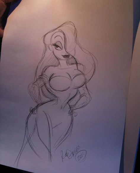 Rodger Rabbit Drawing, Jessica Rabbit Drawing Sketches, Baddie Drawings Pencil, Jessica Rabbit Fanart, Jessica Rabbit Drawing, Cartoon Redhead, Jessica Rabbit Tattoo, Jessica Rabbit Art, Jessica Rabbit Cartoon