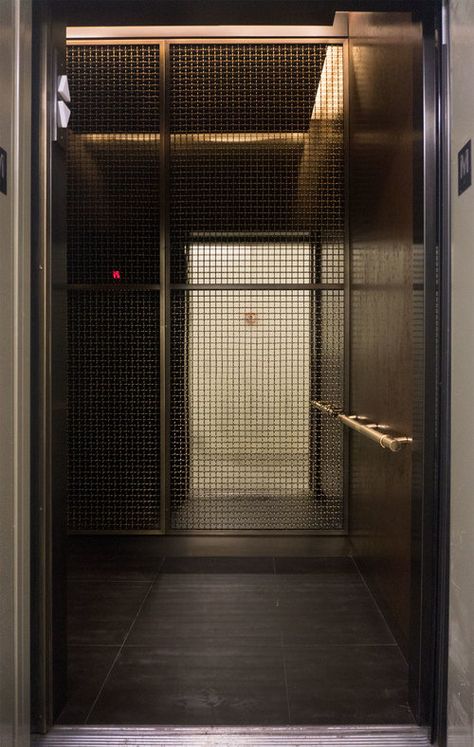 Industrial Art Deco, Elevator Interior, Elevator Lobby, Elevator Design, Glass Elevator, Banks Building, Lift Design, Cabin Interiors, Planning Permission