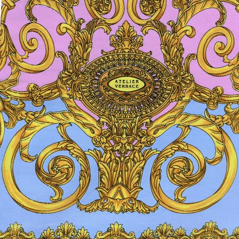 ATELIER VERSACE Vintage Print Versace Pattern Wallpaper, Versace Print Pattern, Versace Drawing, Versace Moodboard, Versace Magazine, Drew Tattoo, Wechat Wallpaper, Versace Aesthetic, Versace Pattern