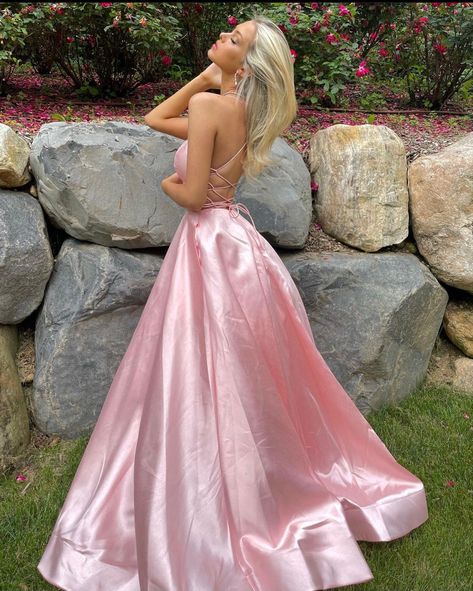 Pink Satin Prom Dress Ball Gowns, Prom Dresses Long Elegant Silk, Barbie Pink Dress Gowns, Ballgown Prom Dress Pink, Pink Graduation Dress Long, Light Pink Satin Prom Dress, Silk Pink Prom Dress, Pink Silk Ball Gown, Wanhat Dress