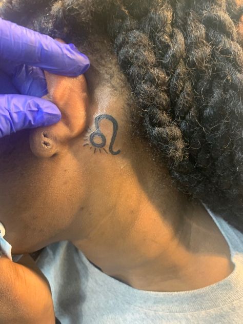 Leo Tattoo Black Women, Leo Neck Tattoo, Leo Tattoo For Men, Leo Tattoo For Women, Zodiac Signs Leo Tattoo, Leo Zodiac Tattoos, Leo Symbol, Leo Tattoo Designs, Leo Tattoo