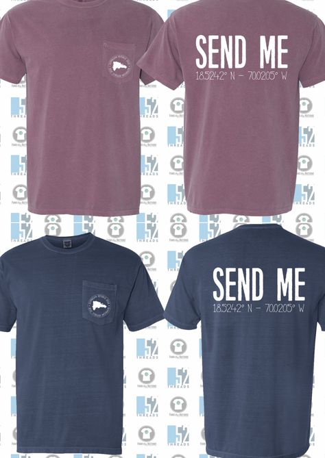 selling t-shirts as fundraiser for mission trip Fundraising Tshirt Ideas, Fundraising Shirt Ideas Design, Fundraising Ideas For Mission Trips, Mission Trip Fundraising Ideas, Church Volunteer Shirts, Mission Shirt Ideas, Mission Trip Tshirt Ideas, Mission Trip Shirts Design, Mission Trip Tshirt