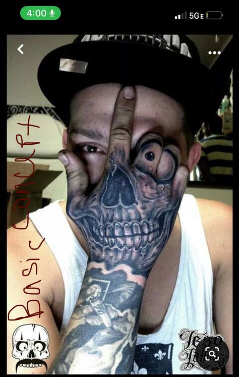 Head Tattoo Ideas, Skull Hand Tattoo, Skull Sleeve, Hand Mask, Flag Tattoo, Neck Tattoo For Guys, Mask Tattoo, Skull Hand, Hand Tattoos For Guys