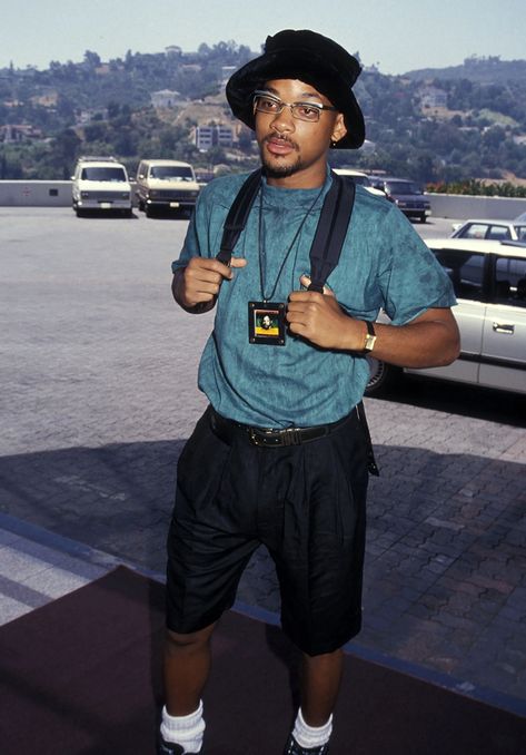 Will Smith during NBC Summer Press Tour at Hilton in Universal City, California #willsmith #1991 #90s #90snostalgia Will Smith 90s Fashion, Fresh Prince Outfits, Prince Outfits, Fit Poses, Mc Flurry, 90's Outfit, 90s Outfit Ideas, Fashion Show Outfit, Mixed Men