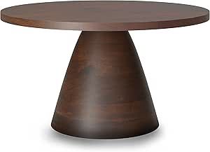 Metal Round Coffee Table, Round Walnut Coffee Table, Transitional Coffee Tables, Round Metal Coffee Table, Pedestal Coffee Table, Round Coffee Table Modern, Multipurpose Table, Solid Coffee Table, Studio Table