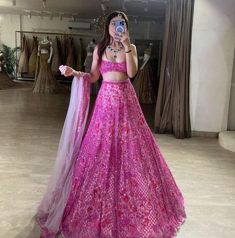 All posts • Instagram Indian Dress Wedding, Lehenga Choli Designer, Pink Bridal Lehenga, Latest Bridal Lehenga Designs, Best Indian Wedding Dresses, Lehenga Indian, Cocktail Party Outfit, Bridal Lehenga Designs, Simple Lehenga