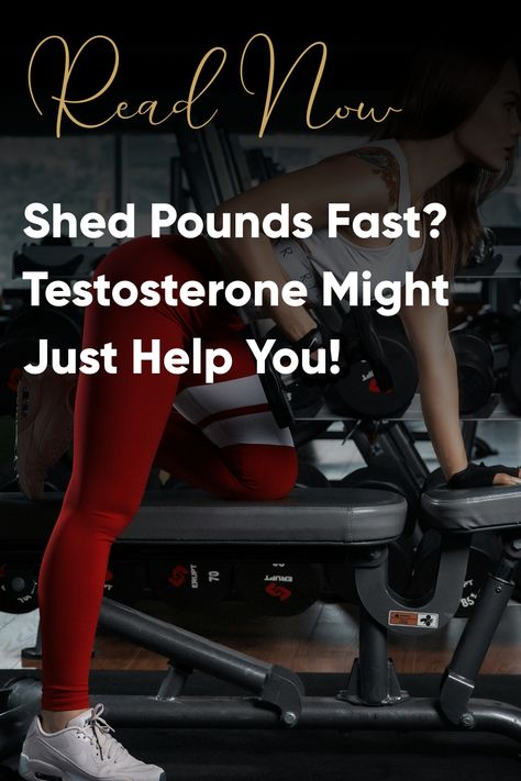 Woman in workout clothes using a gym machine with text overlay about weight loss and testosterone benefits. Increase Testosterone In Women, Testosterone Boosting Foods, Testosterone Therapy, Increase Bone Density, Boost Testosterone, Increase Testosterone, Increase Muscle Mass, Lack Of Energy, Bones And Muscles