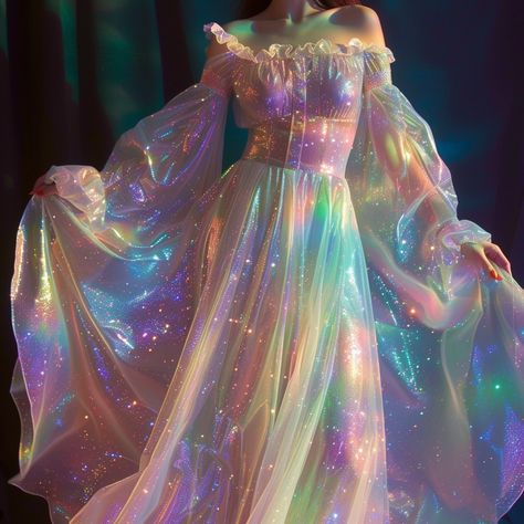 Spacecore Aesthetic Outfit, Spacecore Outfits, Spacecore Aesthetic, Iris Aesthetic, Gorgeous Backgrounds, Princess Aesthetic Outfits, Sirens Fashion, Gender Affirming, Epic Costumes