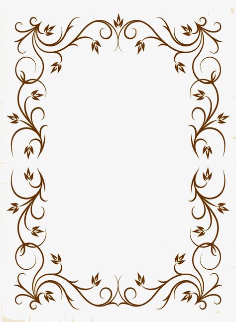 Classical Border Design, Luxury Border Design, Decorative Frames Border, Elegant Borders And Frames, Elegant Frame Design, Pretty Borders Design, Elegant Border Design, Frames Png, Bullet Journal Cover Ideas