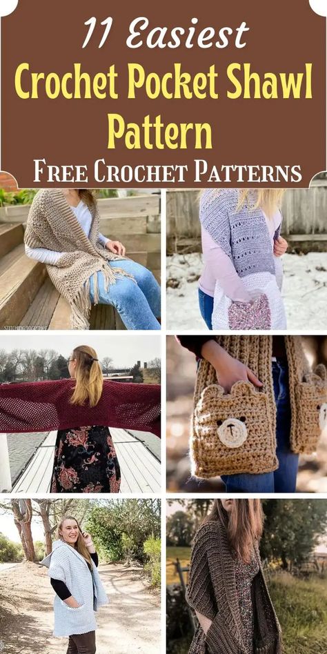 11 Easiest Crochet Pocket Shawl Pattern (free!) - Little World of Whimsy Pocket Shawl Pattern Free, Crochet Shawl With Pockets Free Pattern, Pocket Shawls Free Pattern, Pocket Scarf Crochet Pattern Free, Crochet Scarf With Pockets Free Pattern, Crochet Pocket Scarf Pattern Free, Crochet Pocket Shawl Pattern Free, Free Pocket Shawl Crochet Pattern, Free Crochet Pocket Shawl Patterns