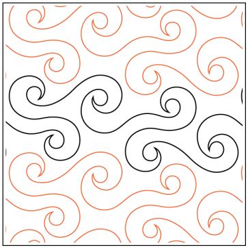 Freestyle - Pantograph Quilted Placemat Patterns, Quilting Stitch Patterns, Long Arm Quilting Patterns, Computerized Quilting, Free Motion Designs, Free Motion Quilting Patterns, Sarah Ann, Machine Quilting Patterns, Freemotion Quilting