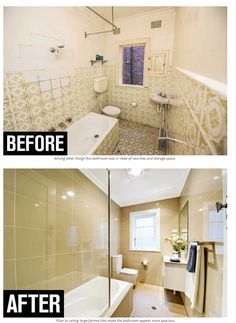 Before and after sma Old Bathroom Makeover, Budget Bathroom Remodel, Bathroom Transformation, Old Bathroom, Small Bathroom Makeover, Small Remodel, After Pictures, Budget Bathroom, Before And After Pictures