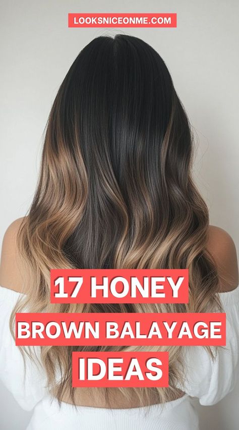 Ready for a hair color upgrade? Honey brown balayage adds a touch of warmth and depth to your locks, blending soft brown and golden shades for a gorgeous, low-maintenance look Low Balayage, Honey Brown Balayage, Balayage Ideas, Brown Balayage, Honey Brown, Soft Brown, Brown Hair Colors, Hair Transformation, Sun Kissed