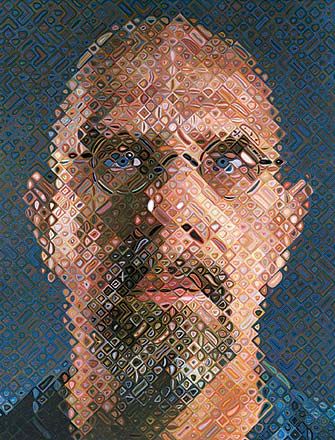 Chuck Close, art, painting, portraits, self-portrait (2001 - oil on canvas) Chuck Close Art, Chuck Close, American Painting, Oil Painting Portrait, Self Portrait, Portrait Painting, Prints For Sale, Subjects, Framed Art Prints