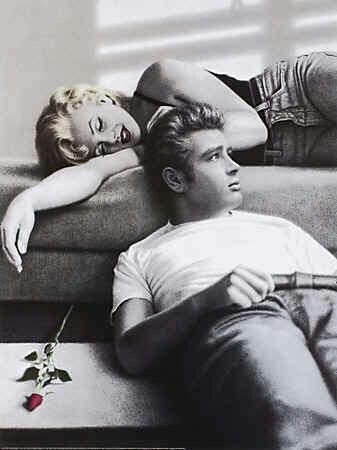 Marilyn and James Dean Marilyn Monroe And James Dean, James Dean Marilyn Monroe, James Dean Movies, James Dean Poster, Marilyn Monroe Movies, Marilyn Monroe Poster, James Dean, White Picture, New Poster