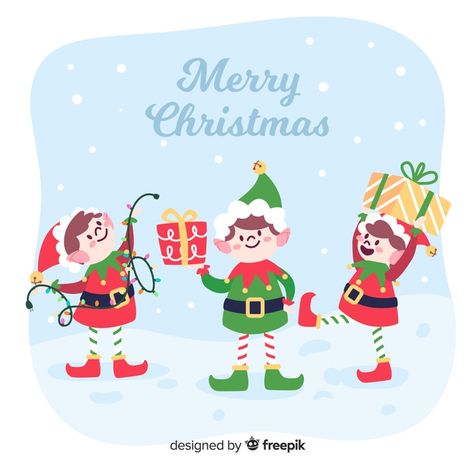 Elves Illustration Christmas, Elf Christmas Illustration, Christmas Elves Illustration, Elf Background, Elf Fanart, Elf Illustration, Christmas Craft Show, Disney Illustration, Xmas Elf