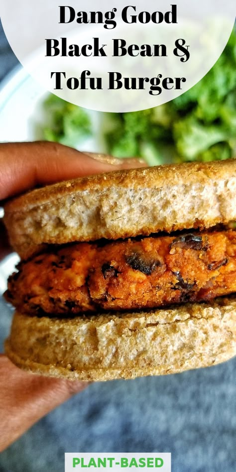 Bean And Tofu Recipe, Tofu And Black Bean Recipes, Tofu Black Bean Burger, Black Bean Tofu Recipe, Tofu Burger Recipe, Black Bean Tofu, Tofu Burgers, Bean Tofu, Tofu Recipes Healthy