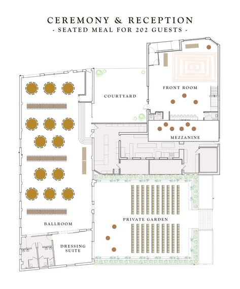 Event Venue — The Cookery Event Venue Layout Floor Plans, Event Venue Design Modern, Event Center Floor Plans Wedding Venues, Small Event Center Floor Plans, Event Venue Design Layout, Event Venue Floor Plan, Event Center Ideas, Marriage Hall Plan Layout, Event Center Floor Plans