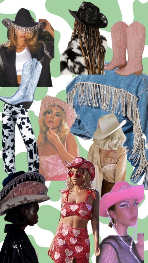 Disco Cowgirl Festival Outfit, Plus Size Space Cowgirl Outfits, Cowgirl Outfits 2023, Modern Cowgirl Outfits Party, Cowboy Like Me Inspired Outfit, Cowgirl Sparkle Outfit, Space Cowboy Festival Outfit, Pastel Cowgirl Outfit, Cowgirl Outfits Karneval