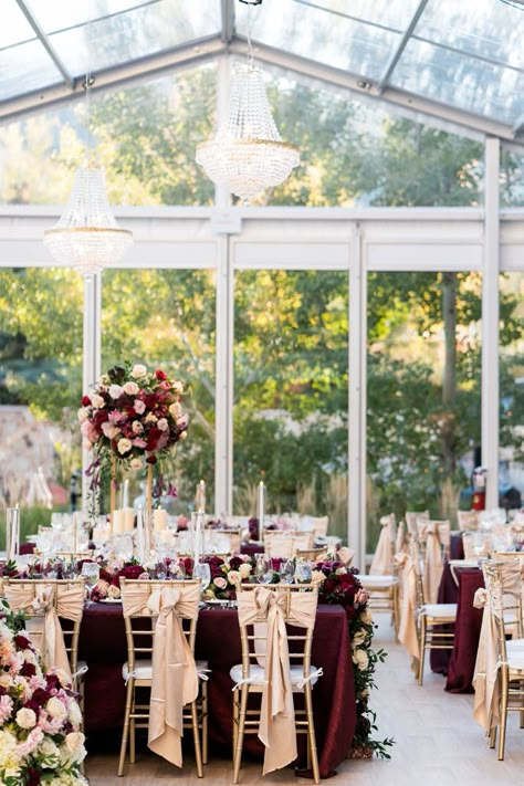 A Modern Deco Wedding at the St. Regis Deer Valley, Utah. Wine Red Quinceanera Theme, Deer Valley Wedding, Pink And Burgundy Wedding, Wine Colored Wedding, Gold And Burgundy Wedding, Deer Valley Utah, Wedding Planning Packages, Quinceanera Ideas, Maroon Wedding