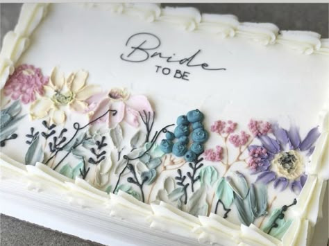 Graduation Sheet Cakes, Sheet Cakes Decorated, Wedding Sheet Cakes, Wildflower Cake, Slab Cake, Wildflower Birthday, Wedding Shower Cakes, Sheet Cake Designs, Birthday Sheet Cakes