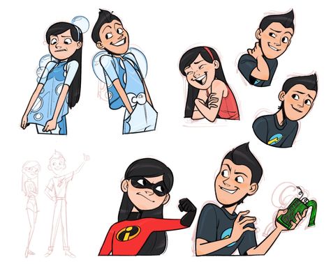 Wilbur Robinson and Violet Parr Wilbur Robinson, Meet The Robinsons, Disney Gender Bender, Violet Parr, Hiro Big Hero 6, Meet The Robinson, Disney Ships, Disney Theory, Funny Disney Jokes