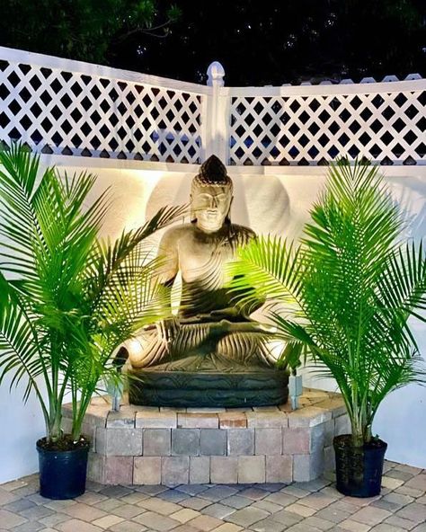 Buddha Statue Backyard, Buddha Statue Home Entrance Outdoor, Buddha Statue In Garden, Buddha Statue Home Entrance, Outdoor Buddha Garden, Buddha Garden Backyards, Buddha Statue Garden, Buddha Statue Home, Home Design Store