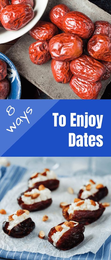 How To Eat Dates | 8 Ways to Enjoy Dates | Check out these great ideas for delicious ways to enjoy dates.  - The Produce Moms #Dates #Recipes Dates Fruit, What Is Healthy Food, Healthy Foods To Make, Fresh Dates, Healthy Food Habits, Healthy Food Menu, Healthy Food Guide, Eat Fresh, Lost 100 Pounds