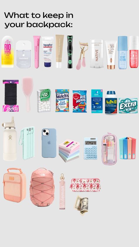 #school#backpackessentials Necessary Things For School, Back To School Must Haves Elementary, School Bag Essentials 6th Grade, Back To School 2024 Trends, Back To School Must Haves High School, Things You Need In Your Backpack, Back To School Needs High School, What You Need For School, Back To School Needs Middle School