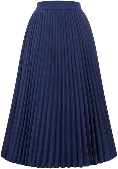 Plated Skirt, Accordion Skirt, Blue Pleated Skirt, Long Skirt Outfits, Floral Pleated Skirt, Travel Clothes Women, Pleated Long Skirt, Long Skirts For Women, Fashion Aesthetics