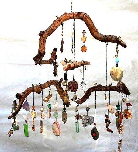 Takken Decor, Carillons Diy, Dreamy Garden, Repurposed Art, Deco Nature, Diy Wind Chimes, Boho Garden, Ikea Hackers, Driftwood Crafts