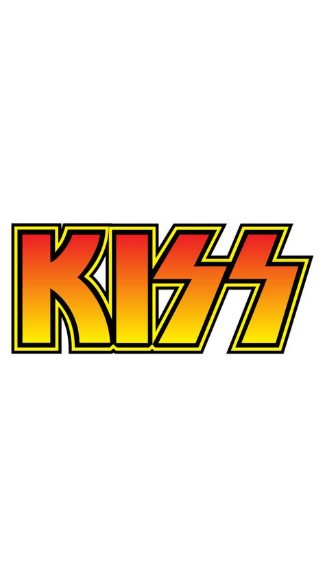 Kiss Band Logo, Kiss Band Symbols, Band Logo, Kiss Band Painting, Kiss Pfps Band, Kiss Band Wallpaper Laptop, Bros Band, Rock Band Stickers Printable, 80 Bands