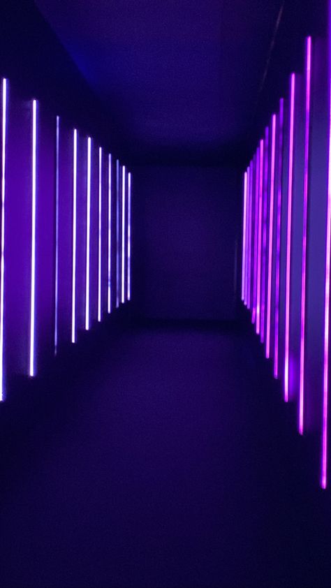 #aesthetic #purple #light Orange Lighting Aesthetic, Electric Purple Aesthetic, Purple Ceiling, Movie Theater Chairs, Dark Basement, Purple Lights, Theatre Inspiration, Purple Lighting, Stage Curtains