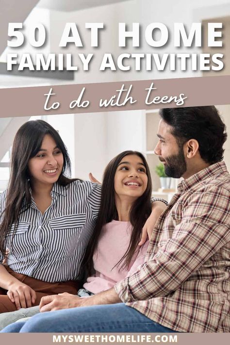 Family Quality Time Ideas, Family Connection Activities, Family Time Ideas At Home, Family Night Ideas With Teenagers, Family Things To Do At Home, Things To Do With Your Siblings, Family Project Ideas, Activities For Teens At Home, At Home Family Activities