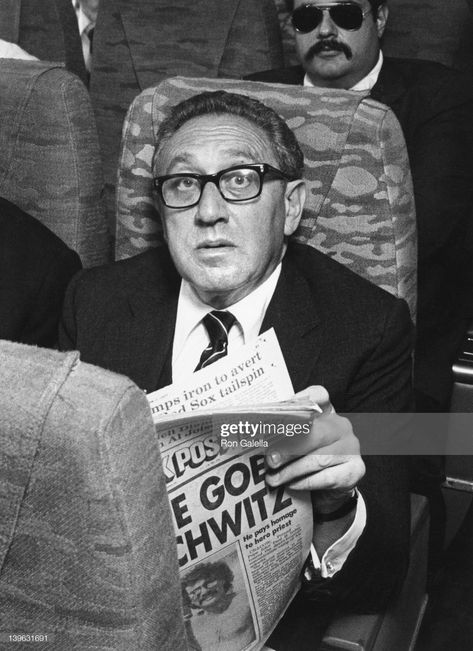 News Photo : Henry Kissinger sighted aboard Eastern Airlines... Studio 54 New York, Lois Chiles, New York December, Eastern Airlines, Henry Kissinger, Mark Thomas, Late 30s, Jackie Onassis, Thomas Gibson