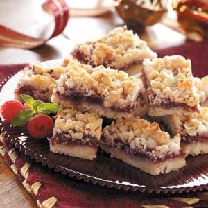 Raspberry Coconut Bars, Jam Bars, Strawberry Oatmeal Bars, Recipe Photo, Raspberry Bars, Cherry Coconut, Strawberry Oatmeal, Almond Bars, Raspberry Coconut