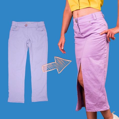 How To Make A Skirt, Make A Skirt, Skirt Trousers, How To Make Skirt, A Skirt, Wide Pants, How To Sew, Skirt Fashion, Pencil Skirt