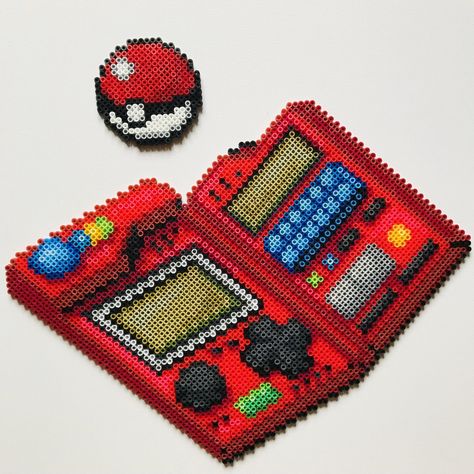 Pokémon Perler Beads, Nintendo Perler, Hama Beads Pokemon, Perler Bead Designs, Modele Pixel Art, Pokemon Bead, Hamma Beads Ideas, Pokemon Pattern, Pokemon Perler Beads