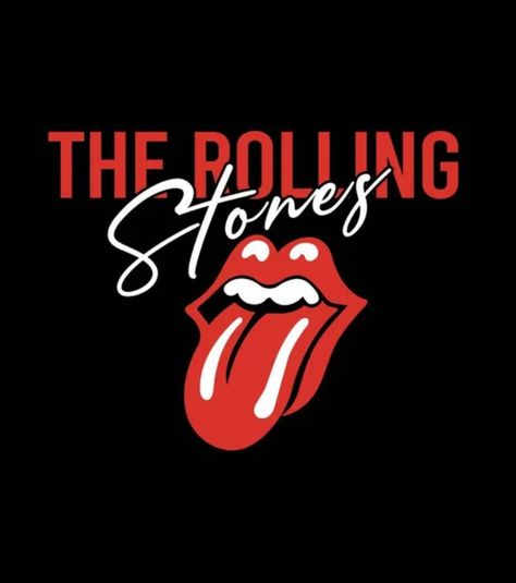 The The Rolling Stones are a soo cool 😎! Rolling Stones Poster, Mick Jagger Rolling Stones, Kiss Logo, Rolling Stones Logo, Rolling Stones Band, Rollin Stones, T Shirt Logo Design, Shirt Logo Design, Stone Wallpaper