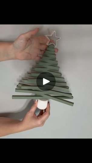 What To Do With Wooden Dowels, Dowel Christmas Tree Diy, Wooden Dowel Christmas Tree, Wooden Diy Christmas Tree, Paint Stick Christmas Tree, Diy Dowel Projects, Wooden Dowel Crafts, Miter Shears, Dowel Christmas Tree