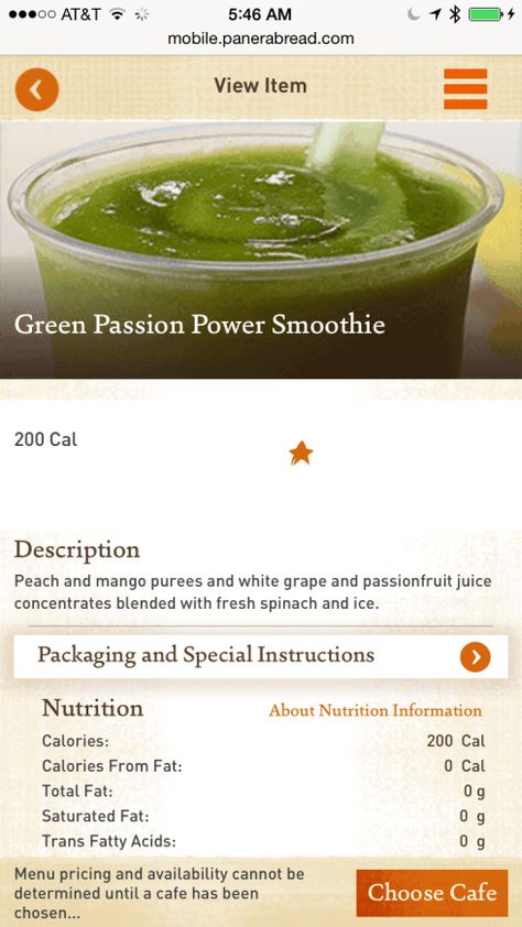 Panera Bread Green Passion Power Smoothie Nutritional Information Easy Green Smoothie Recipes, Apricot Smoothie, Green Smoothie Challenge, Best Green Smoothie, Nutritional Information, Power Smoothie, Green Detox Smoothie, Fit Club, Healthy Green Smoothies